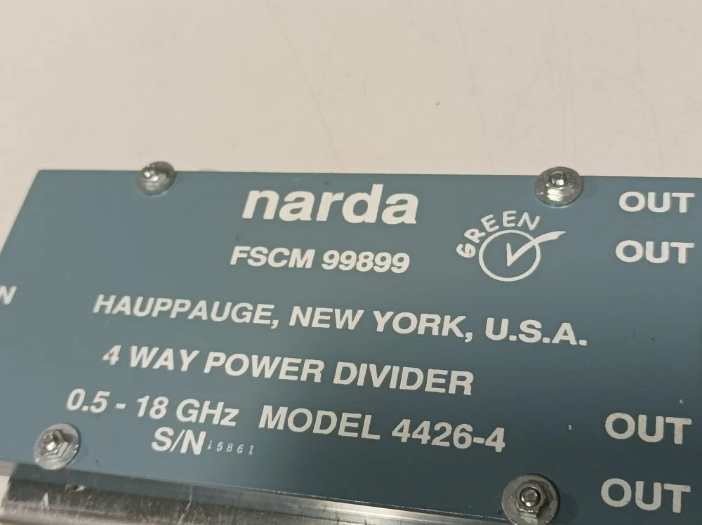 Narda 4426-4, 4-Way Power Divider, 0.5 - 18 GHz, 30W #