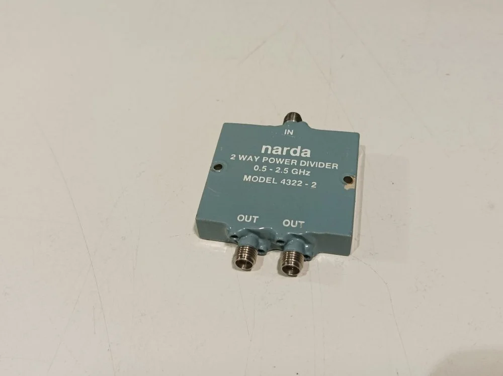 Narda 4322-2, 2-Way Power Divider, 0.5-2.5 GHz #