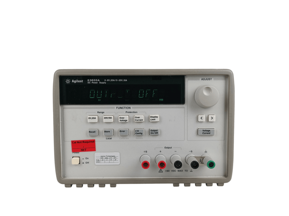 Agilent E3633A, Power Supply, 200 W, 0-8 V, 20A / 0-20 V, 10 A #
