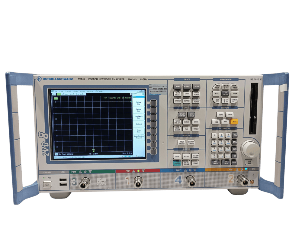 Rohde & Schwarz ZVB8, Vector Network Analyzer, 300 kHz-8 GHz, 4-port #