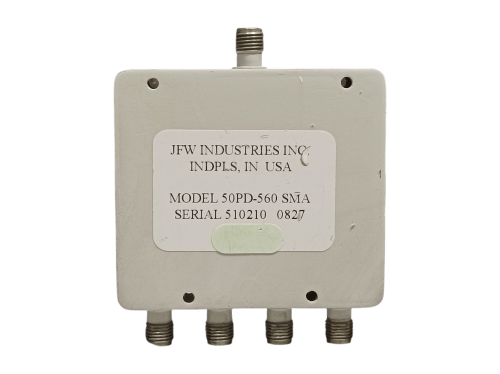 JFW 50PD-560 SMA, 4 WAY REACTIVE POWER DIVIDER/COMBINER