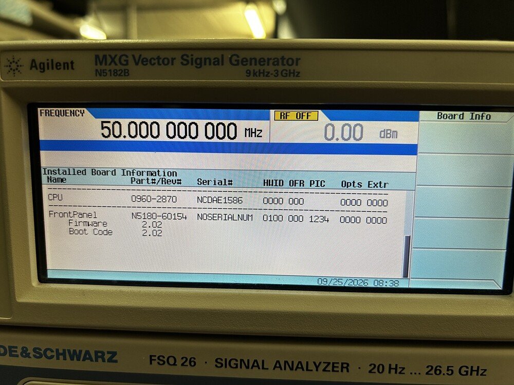 Agilent N5182B, MXG Vector Signal Generator, 9 kHz-3 GHz #