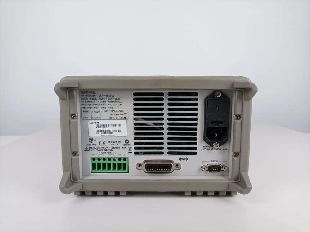 Agilent E3633A, Power Supply, 200 W, 0-8 V, 20A / 0-20 V, 10 A #