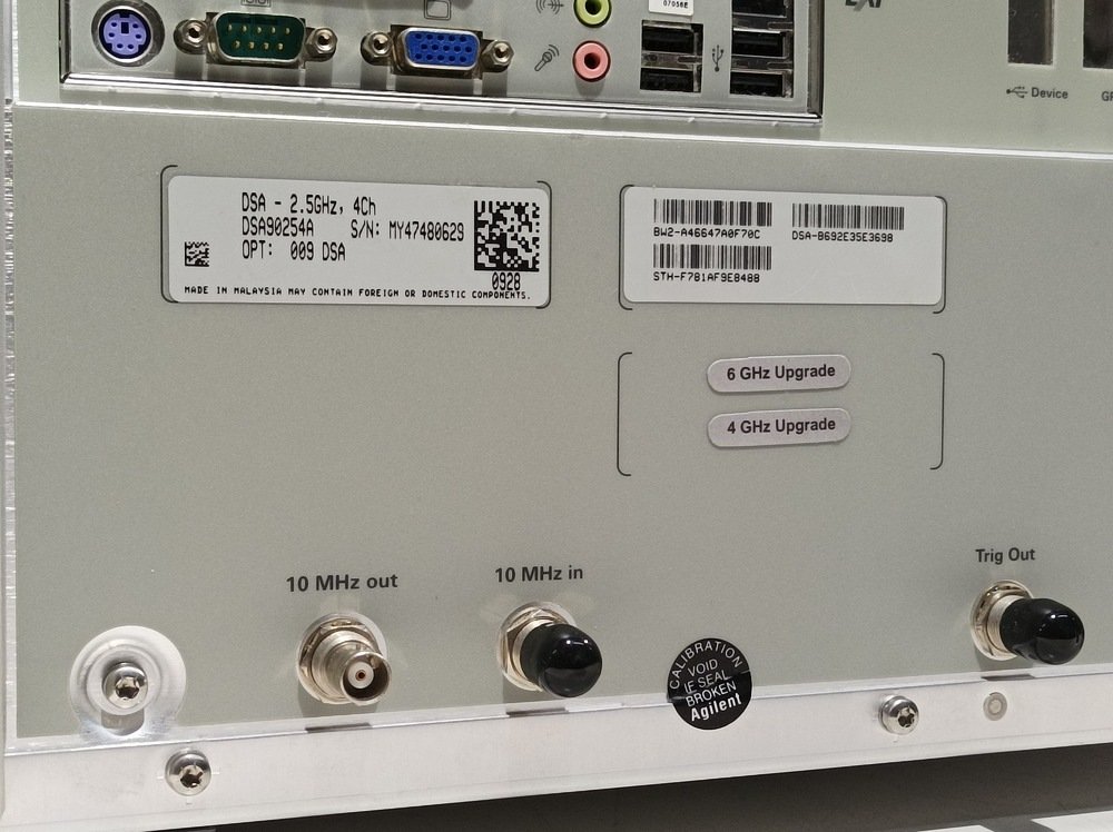 Agilent DSA90254A, Digital Signal Analyzer, 2.5 GHz, 20 GSa/s, OPT: 009, DSA #