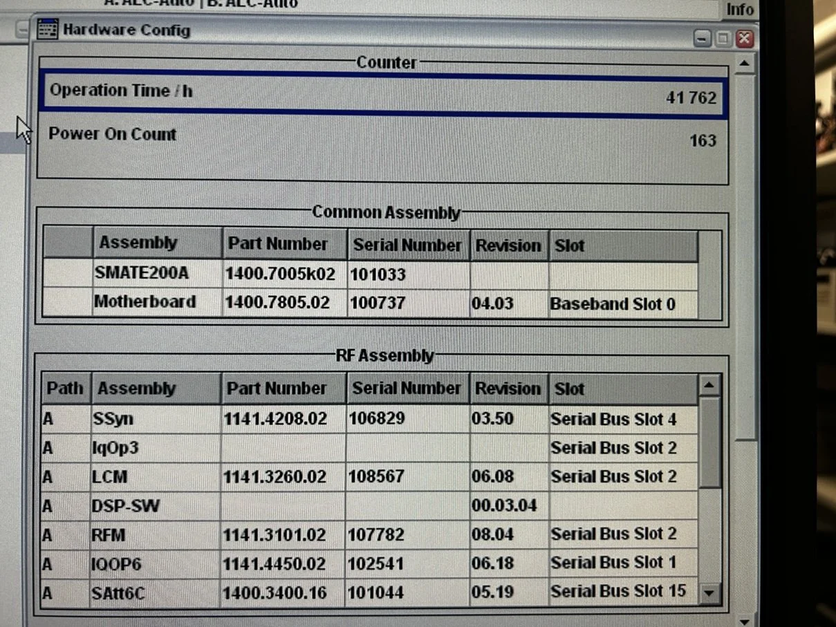 1Rohde & Schwarz SMATE200A, Vector Signal Generator, 100kHz-6GHz, loaded with options #
