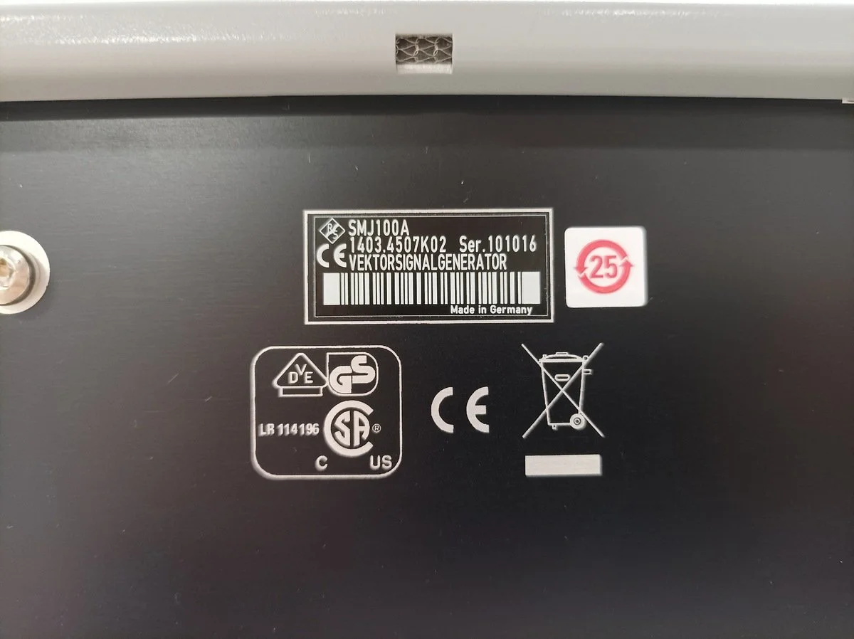 Rohde & Schwarz SMJ 100A Vector signal generator OPT: B11, B13, B103Z, K55 #