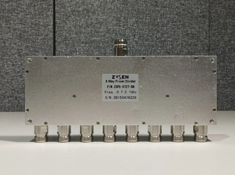Zysen 8 Way Power Divider ZSPD-0727-8N, 0.7-2.7 GHz #