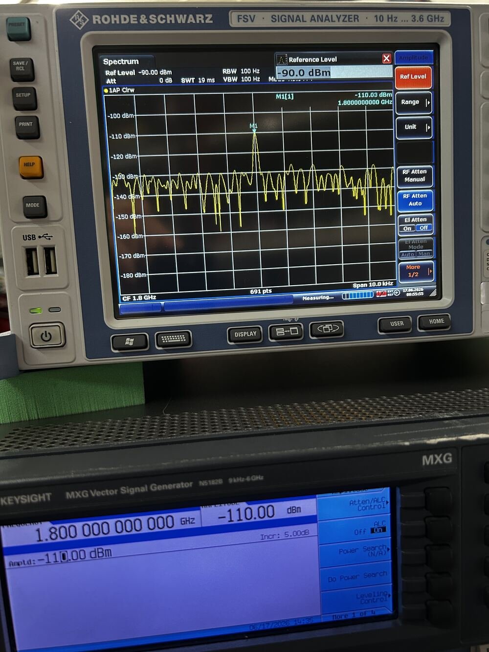 Rohde & Schwarz FSV3, Signal Analyzer, 10Hz-3.6GHz, OPT: B25, B29, K10, K72, 102511-Kj #