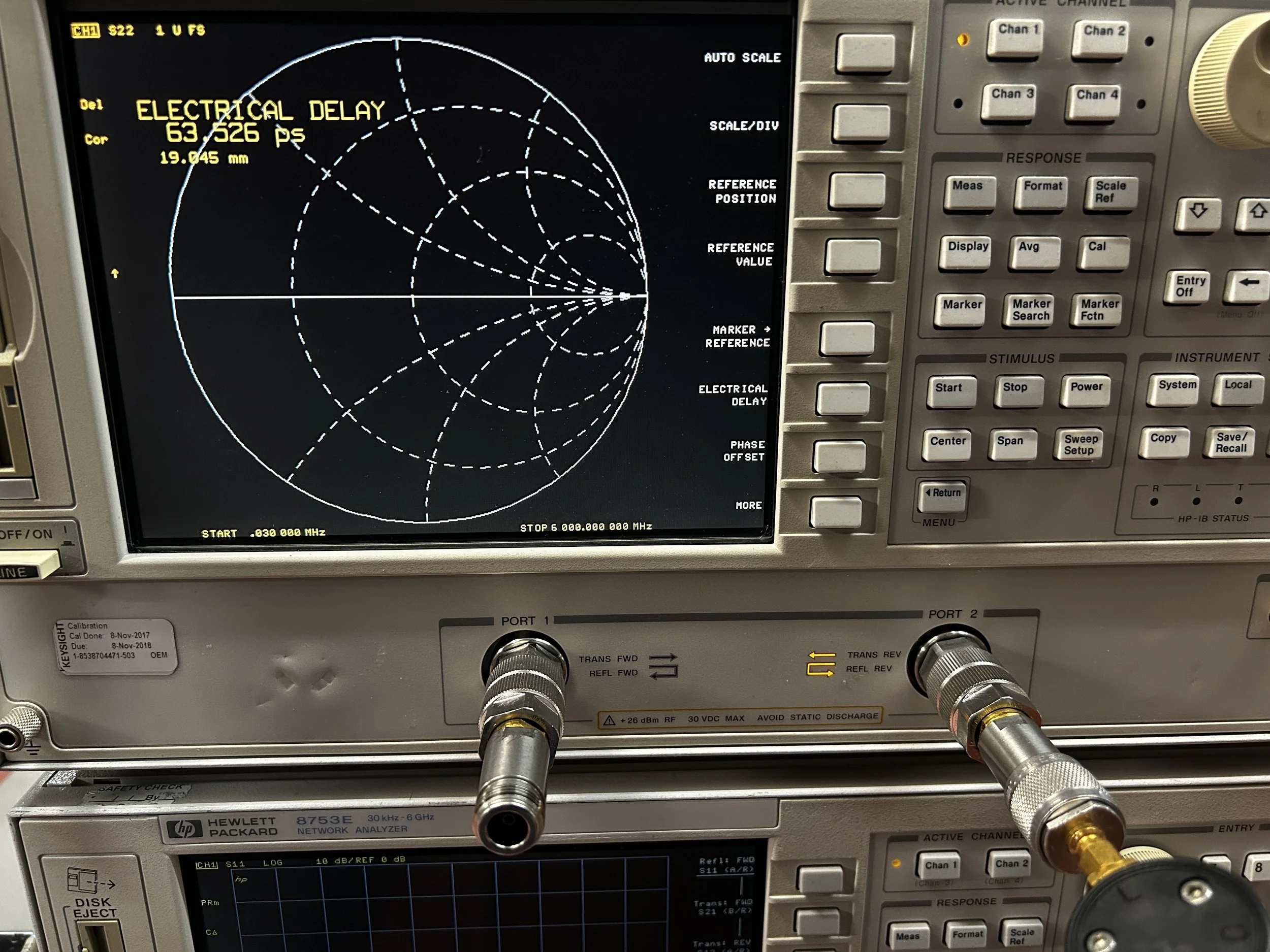 Hewlett Packard 8753ES Network Analyzer