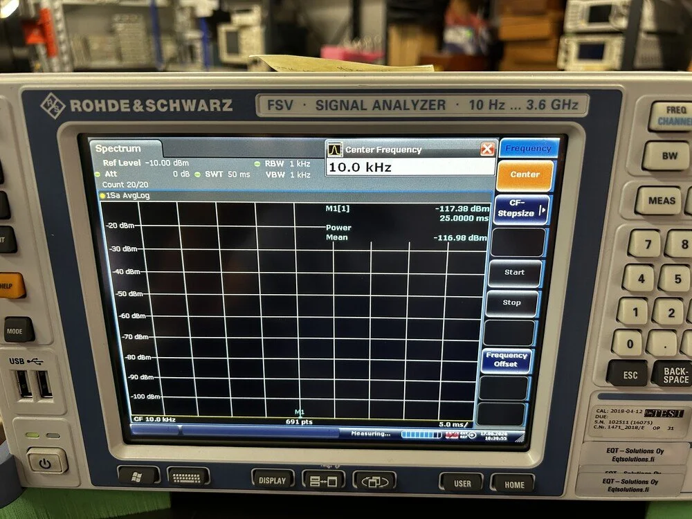 Rohde & Schwarz FSV3, Signal Analyzer, 10Hz-3.6GHz, OPT: B25, B29, K10, K72, 102511-Kj #