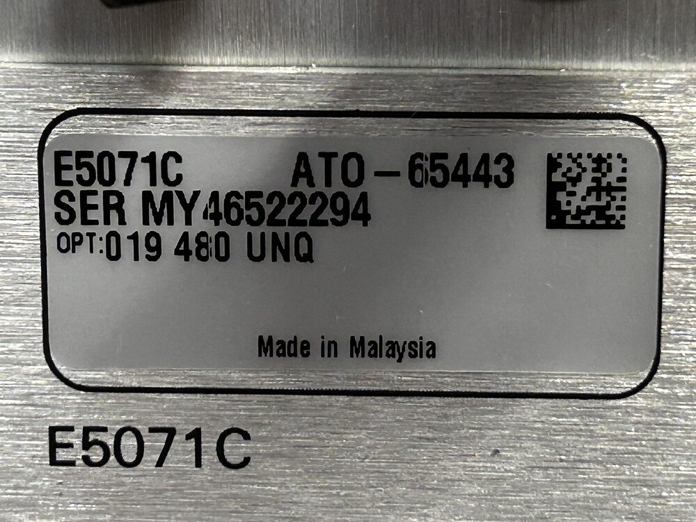 Agilent E5071C, 4-Port ENA Series Network Analyzer, 9kHz – 8,5GHz, 019, 480, UNQ