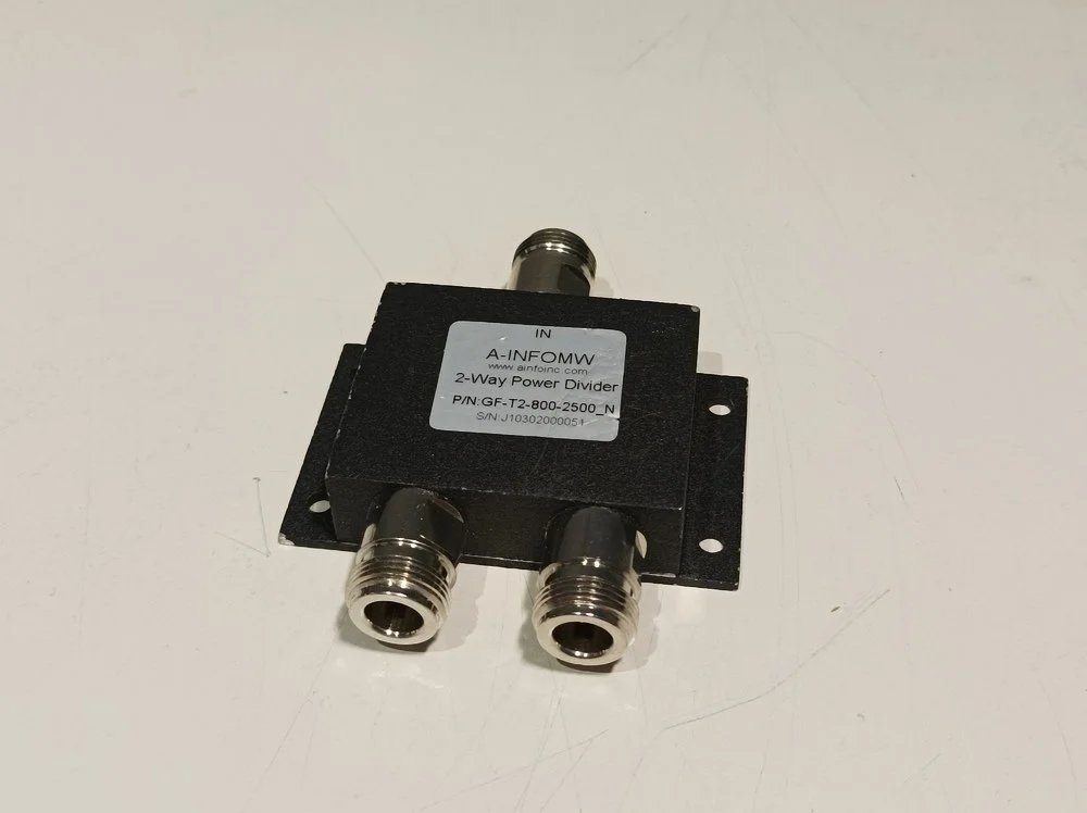A-INFOMW GF-T2-800-2500_N, 2-Way Power Divider, 800 - 2500 MHz, Set of 111 PCS #