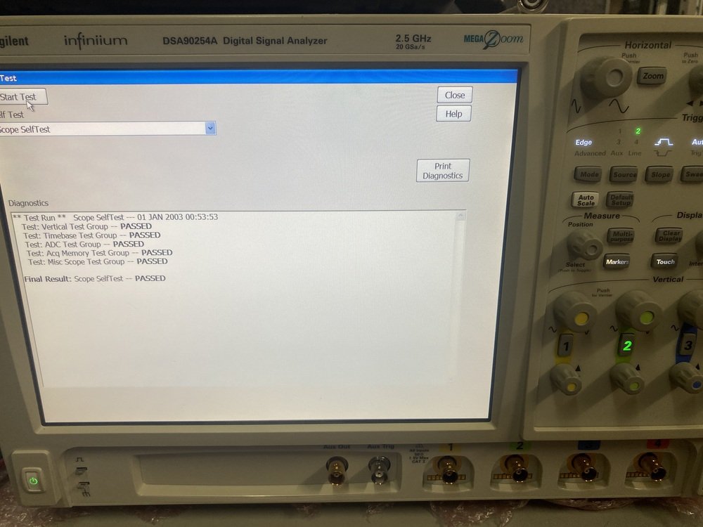 Agilent DSA90254A, Digital Signal Analyzer, 2.5 GHz, 20 GSa/s, OPT: 009, DSA #