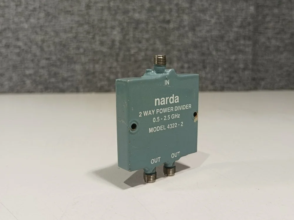 Narda 4322-2, 2-Way Power Divider, 0.5-2.5 GHz #