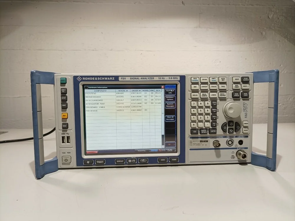 Rohde & Schwarz FSV3, Signal Analyzer, 10Hz-3.6GHz, OPT: B25, B29, K10, K72, 102511-Kj #