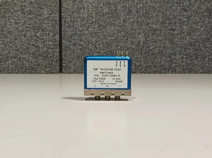 Teledyne CCRT-33S8C-R, Coax Switch, 12 VDC, D/C 1313 #