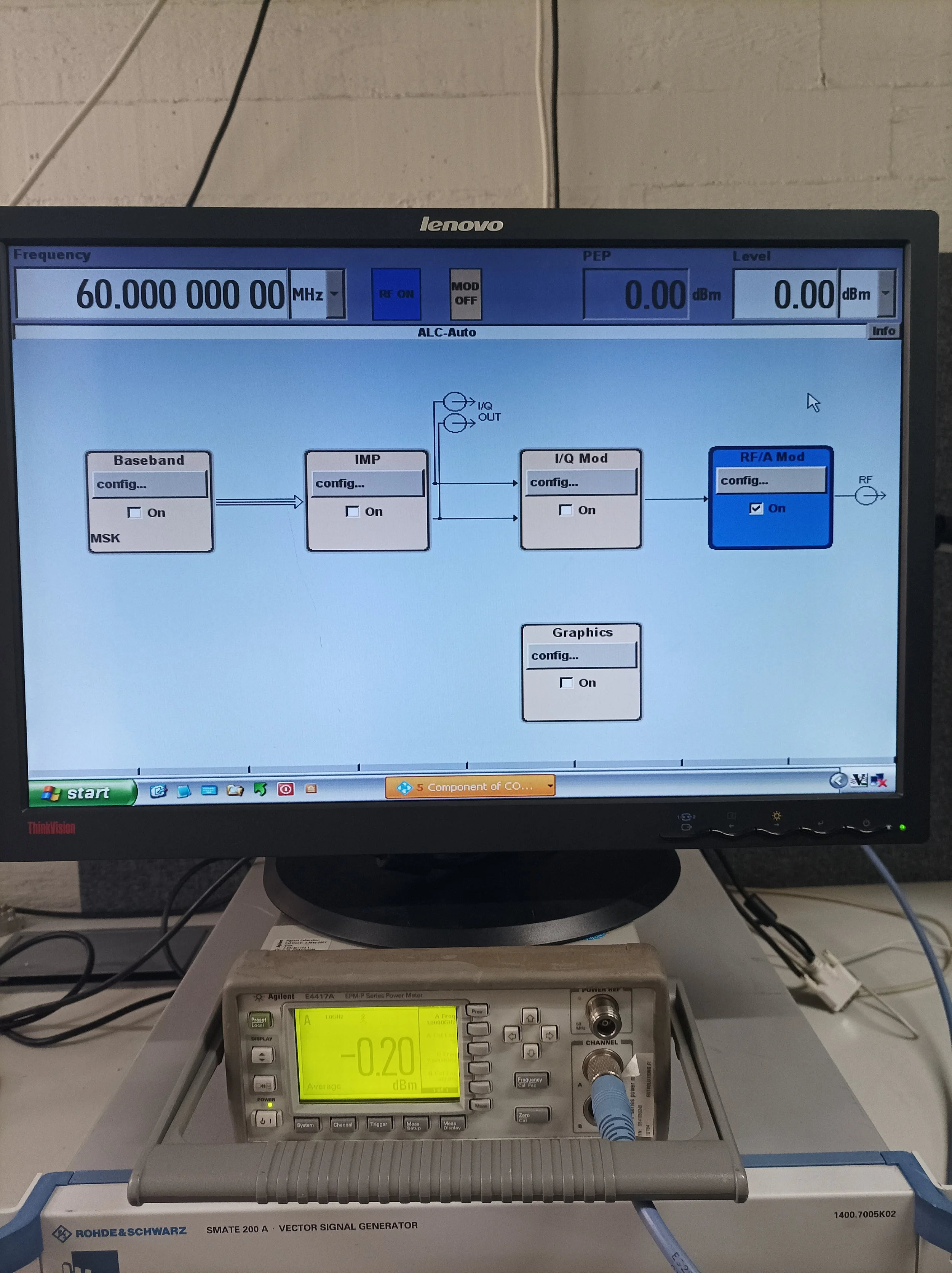 Rohde & Schwarz SMATE200A, Vector Signal Generator, 100kHz-6GHz, loaded with options 101540#