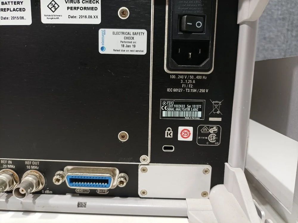 Rohde & Schwarz FSV3, Signal Analyzer, 10 Hz-3.6 GHz, OPT: B25, K10, K72 #
