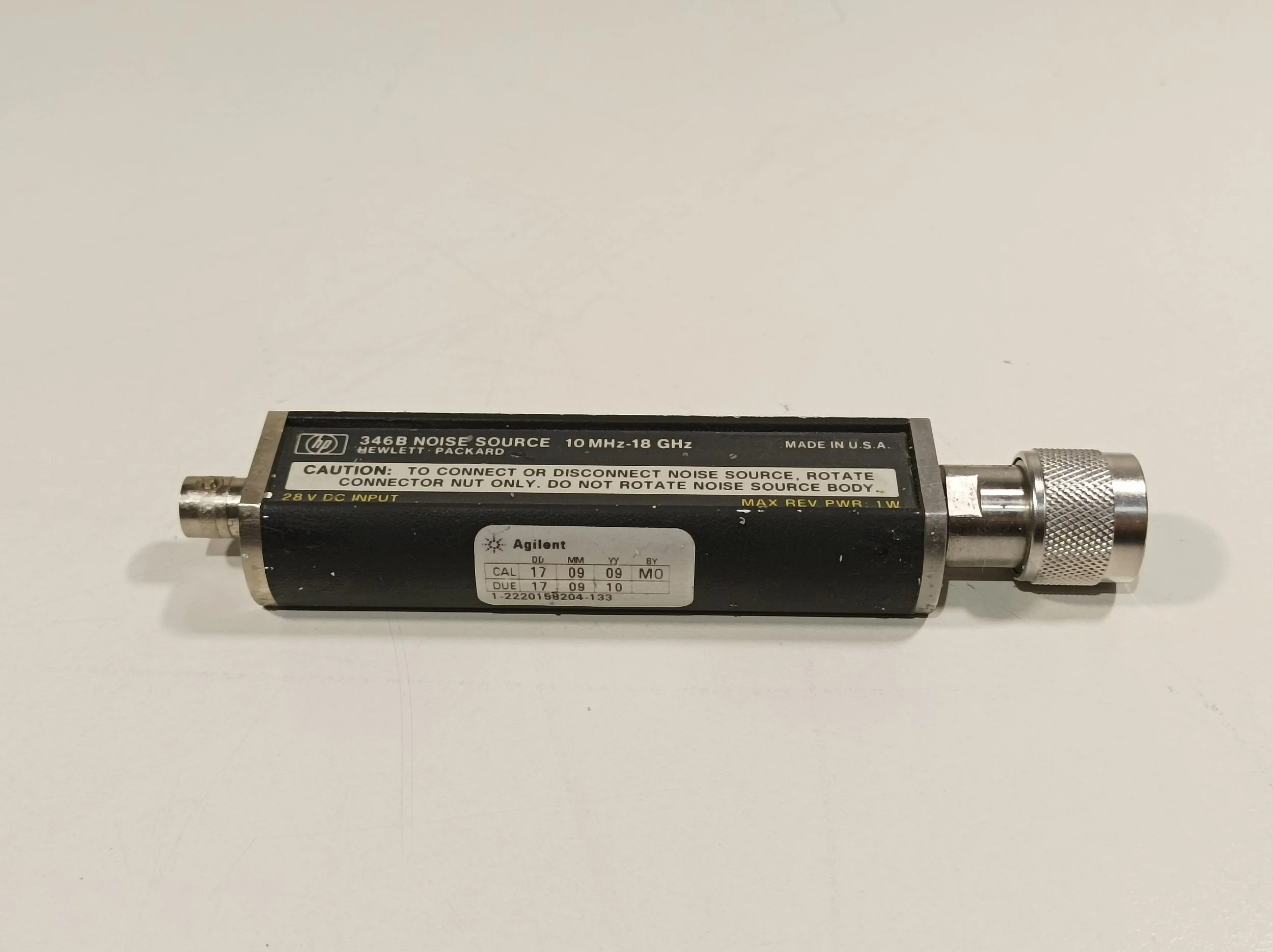 HEWLETT PACKARD 346B, Noise Source, 10 MHz-18 GHz, N (f) #