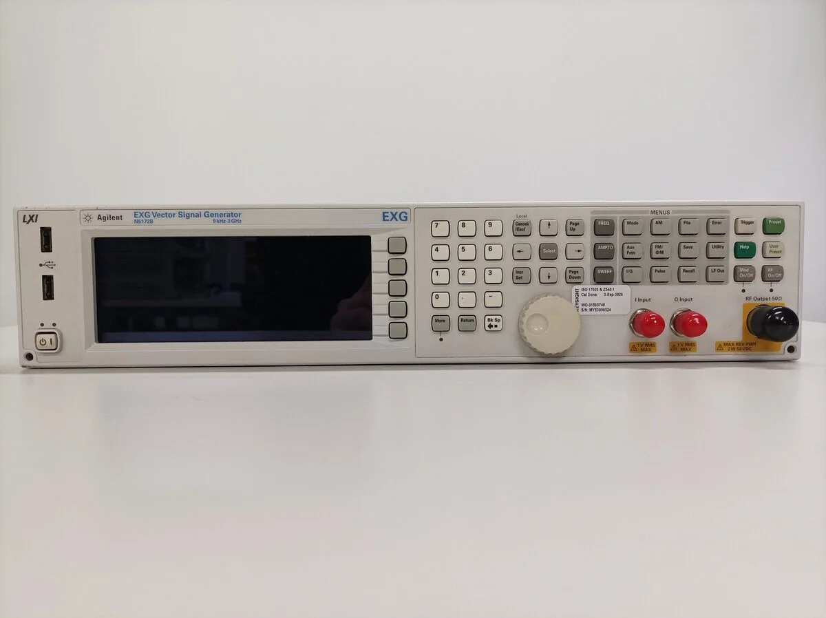Keysight N5172B, EXG Vector Signal Generator, 9 kHz-3 GHz, w/OPT, OEM Cal. 09/2026 #