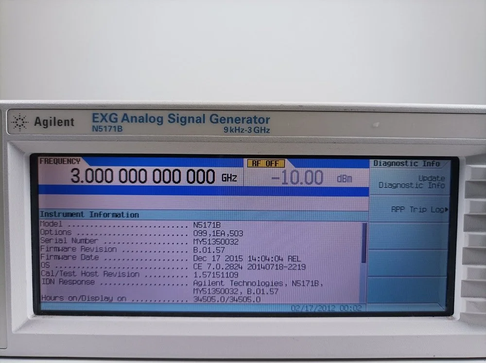 Keysight N5171B EXG Analog Signal Generator, 3GHz, 099, 1EA, 503, CAL 10/2026 #