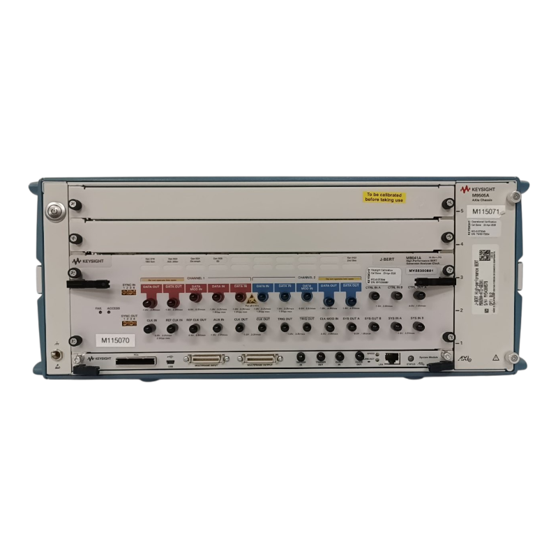 Keysight J-BERT M8020A, High-Performance BERT,  Set w/ M9505A & M8041A, w/OPT, Calibrated #