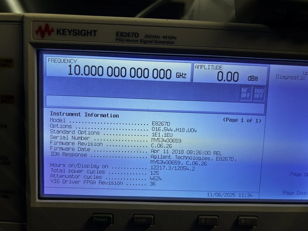 Keysight E8267D, PSG Vector Signal Generator, 250kHz-44GHz, Loaded With Options #
