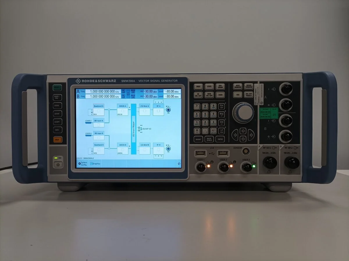 Rohde & Schwarz SMW200A, Vector Signal Generator, 2x6GHz OEM CAL 08/2026 #