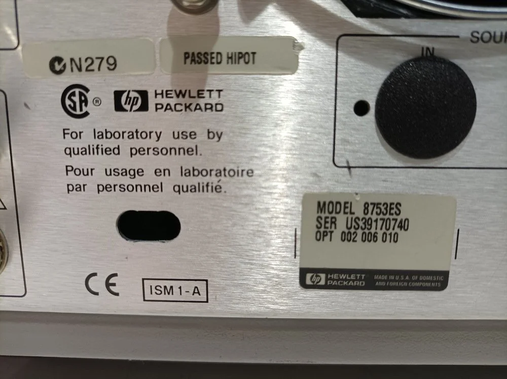 8753ES S-Parameter Network Analyzer