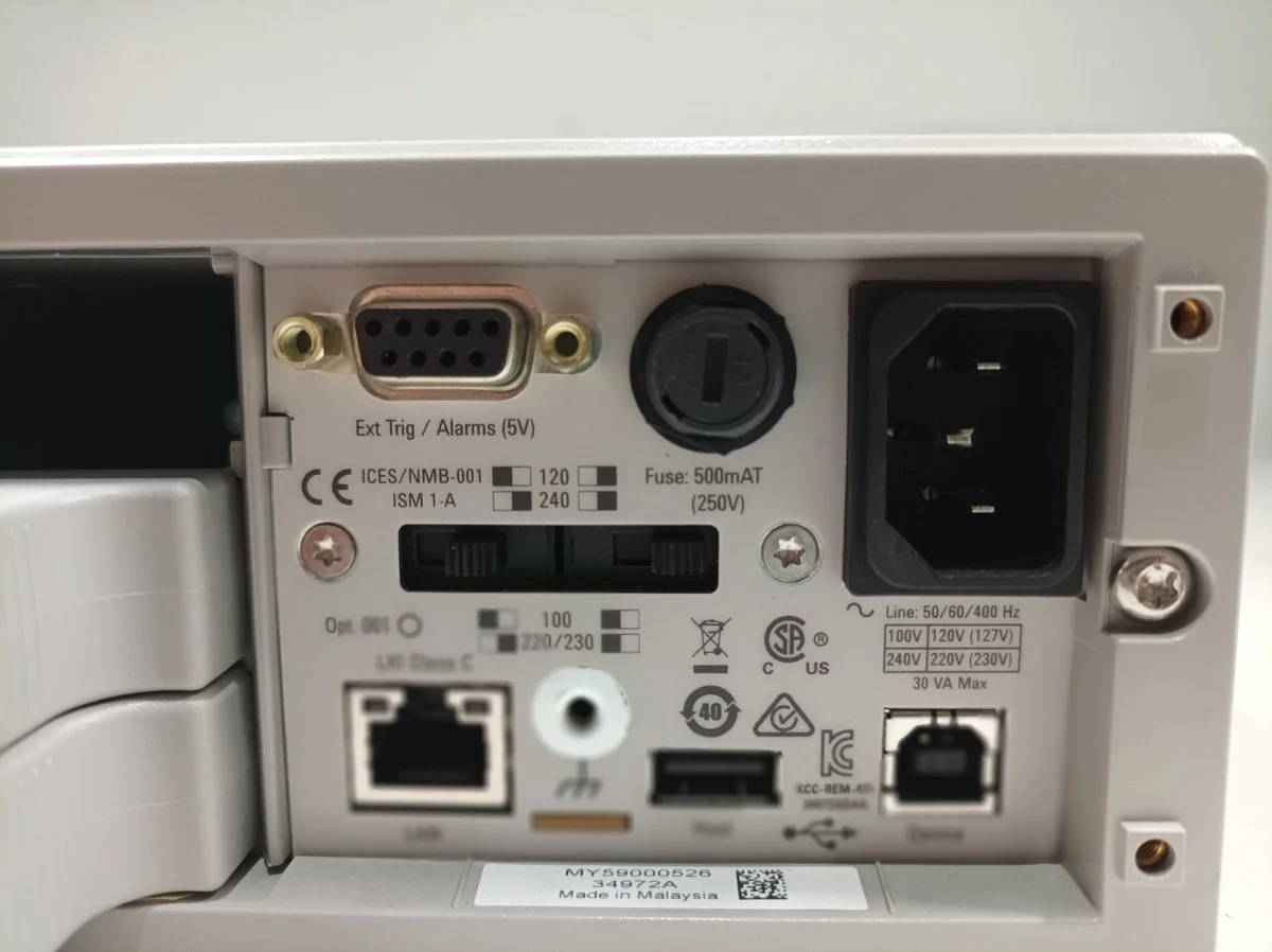 Keysight 34972A, LXI Data Acquisition/Switch Unit #