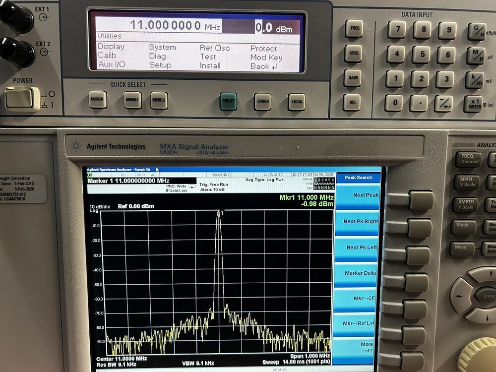 Agilent N9020A, MXA Signal Analyzer, 20Hz- 26.5GHz, Loaded with Options