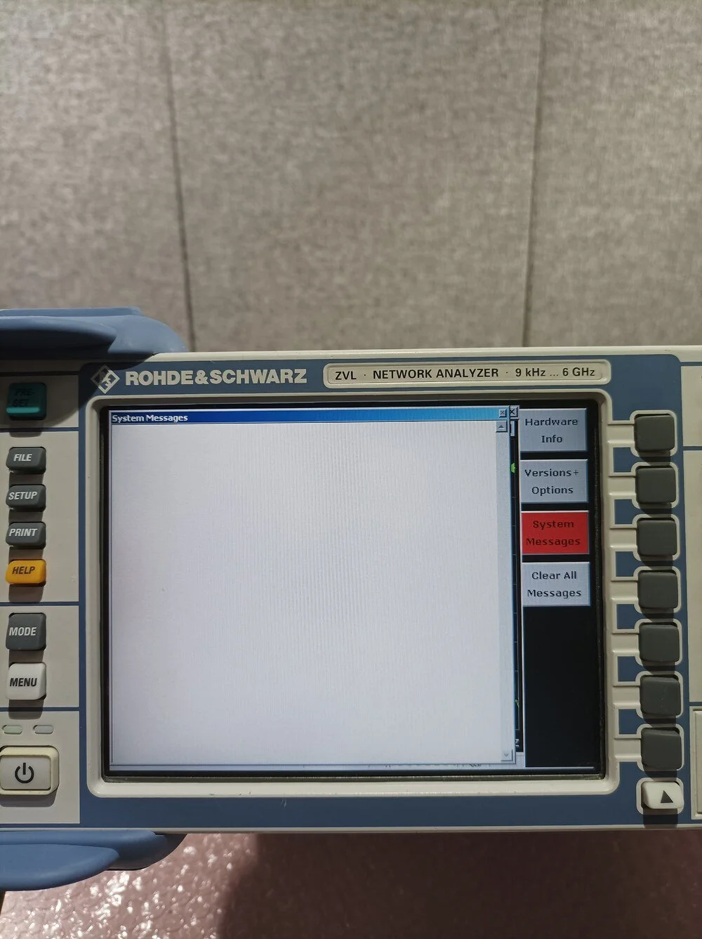 Rohde & Schwarz ZVL6, Vector Network Analyzer, 9 kHz - 6 GHz #