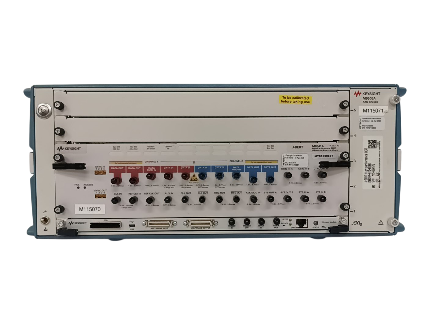 Keysight M8020A, High-Performance BERT, Set w/ M9505A & M8041A, w/OPT, Calibrated #