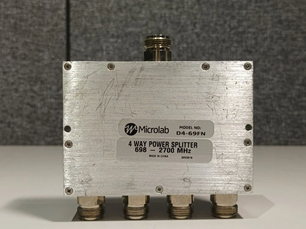 Microlab D4-69FN, 4-Way Power Splitter, 698-2700 MHz #