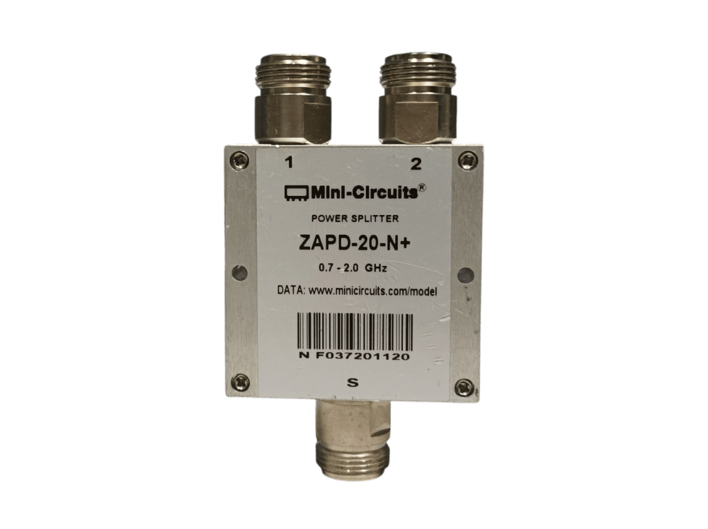 Mini-Circuits ZAPD-20-N+, 2 Ways DC Pass Power Splitter, 700 - 2000 MHz, 50Ω #