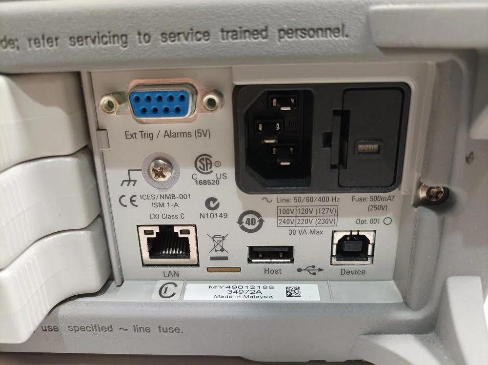 Agilent 34972A, LXI Data Acquisition/Switch Unit