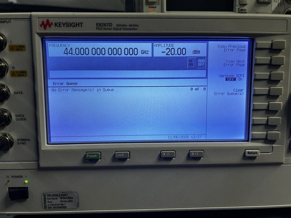 Keysight E8267D, PSG Vector Signal Generator, 250kHz-44GHz, Loaded With Options #