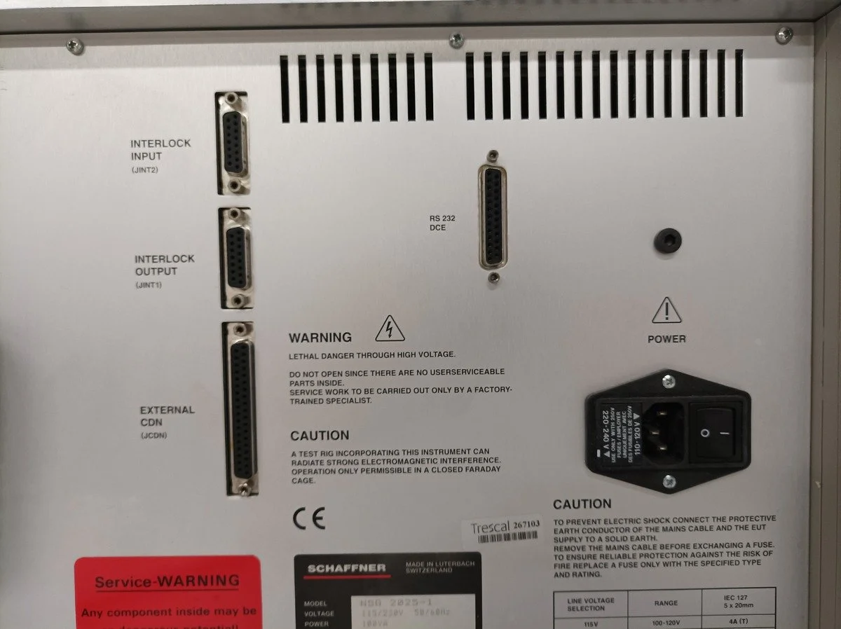 Schaffner NSG 2025, Fast Transient / Burst Generator