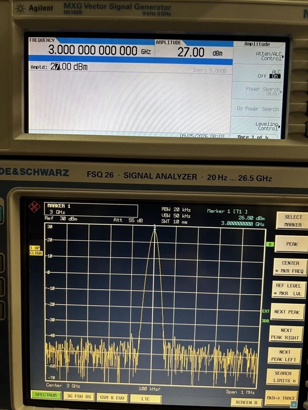 Agilent N5182B, MXG Vector Signal Generator, 9 kHz-3 GHz #