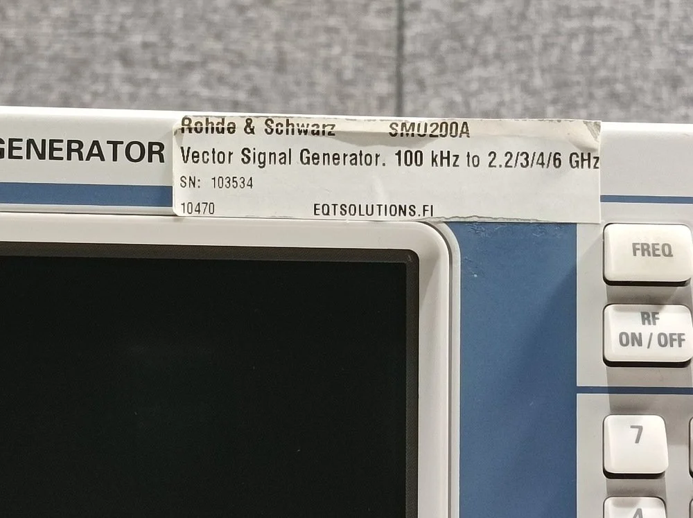 Rohde & Schwarz SMU200A, Vector Signal Generator, 100kHz-3GHz, Loaded with Options