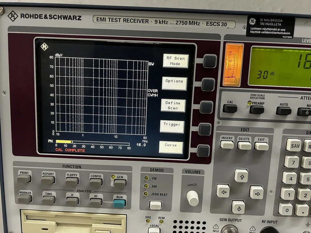 Rohde & Schwarz ESCS 30, EMI Test receiver 9kHZ-2750MHz #