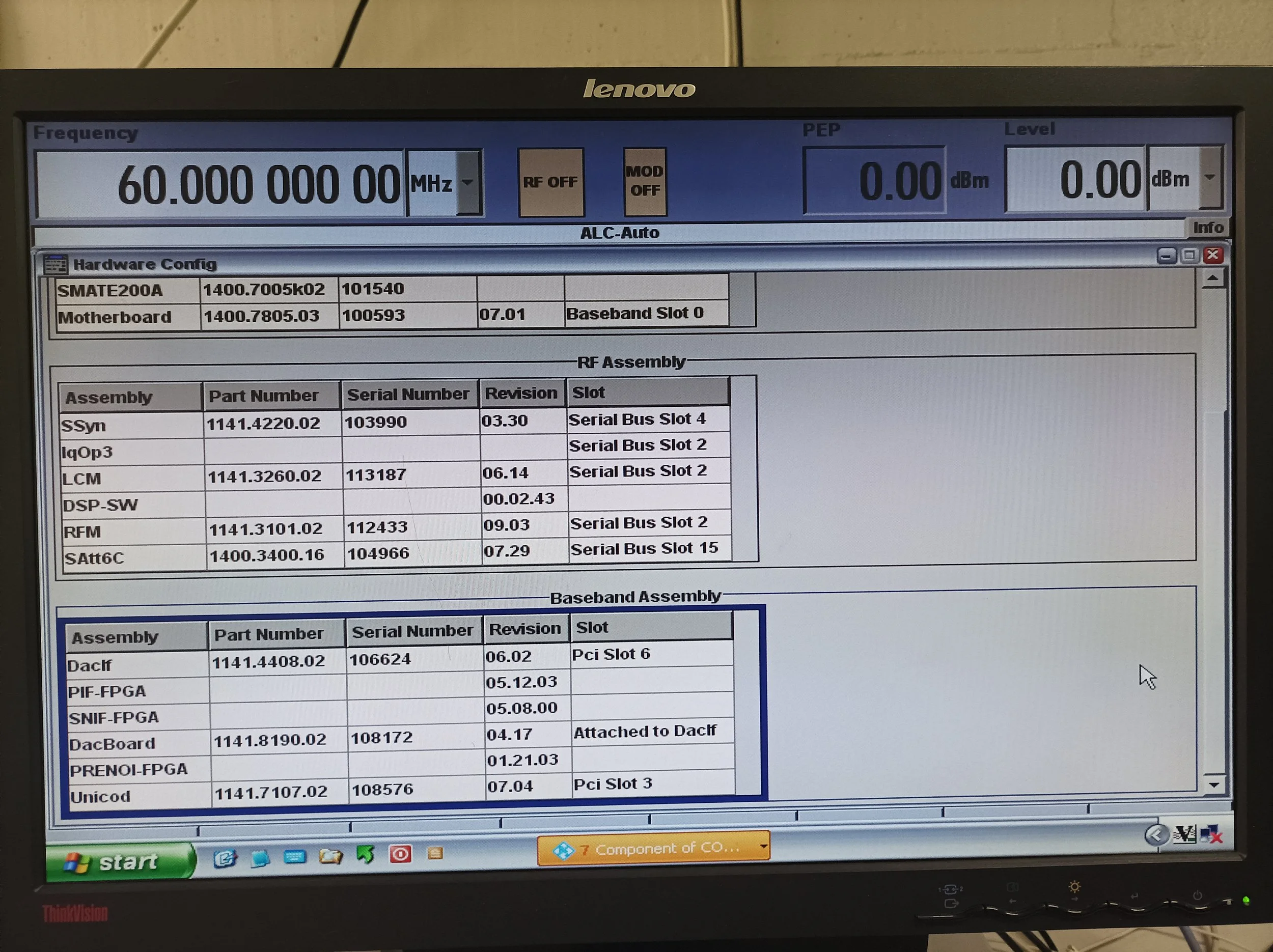Rohde & Schwarz SMATE200A, Vector Signal Generator, 100kHz-6GHz, loaded with options 101540#