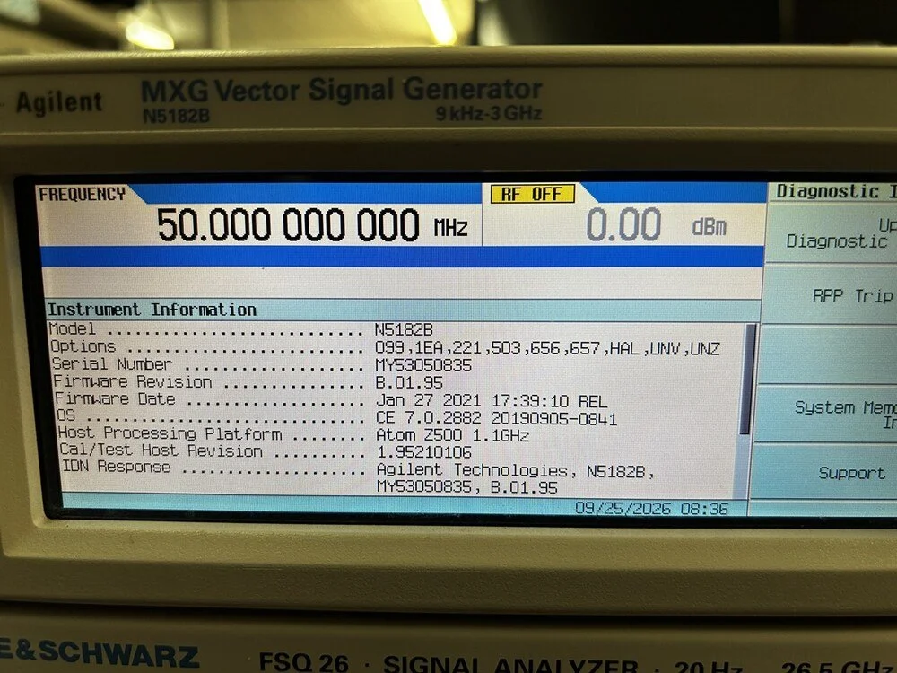 Agilent N5182B, MXG Vector Signal Generator, 9 kHz-3 GHz #