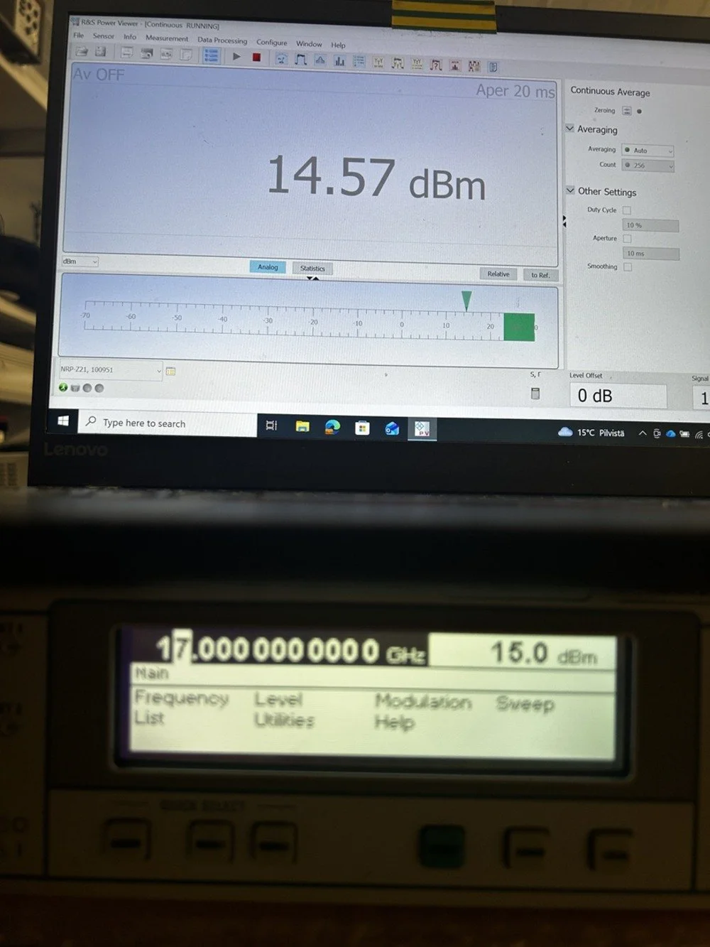 Rohde & Schwarz NRP-Z21, 10MHz-18GHz  sensor with NRP-Z4 USB adapter