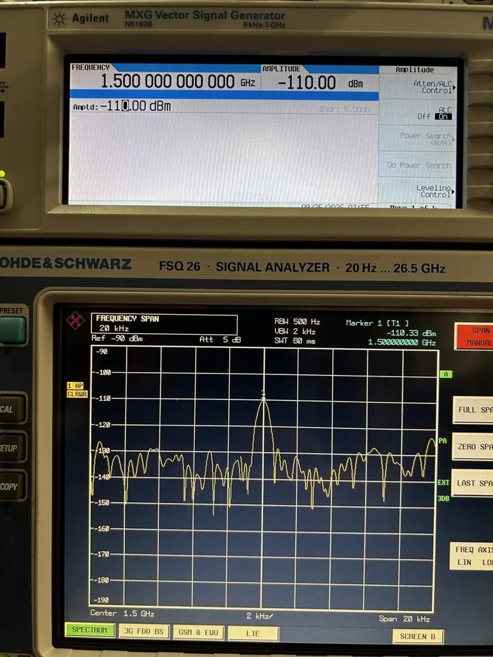 Agilent N5182B, MXG Vector Signal Generator, 9 kHz-3 GHz #
