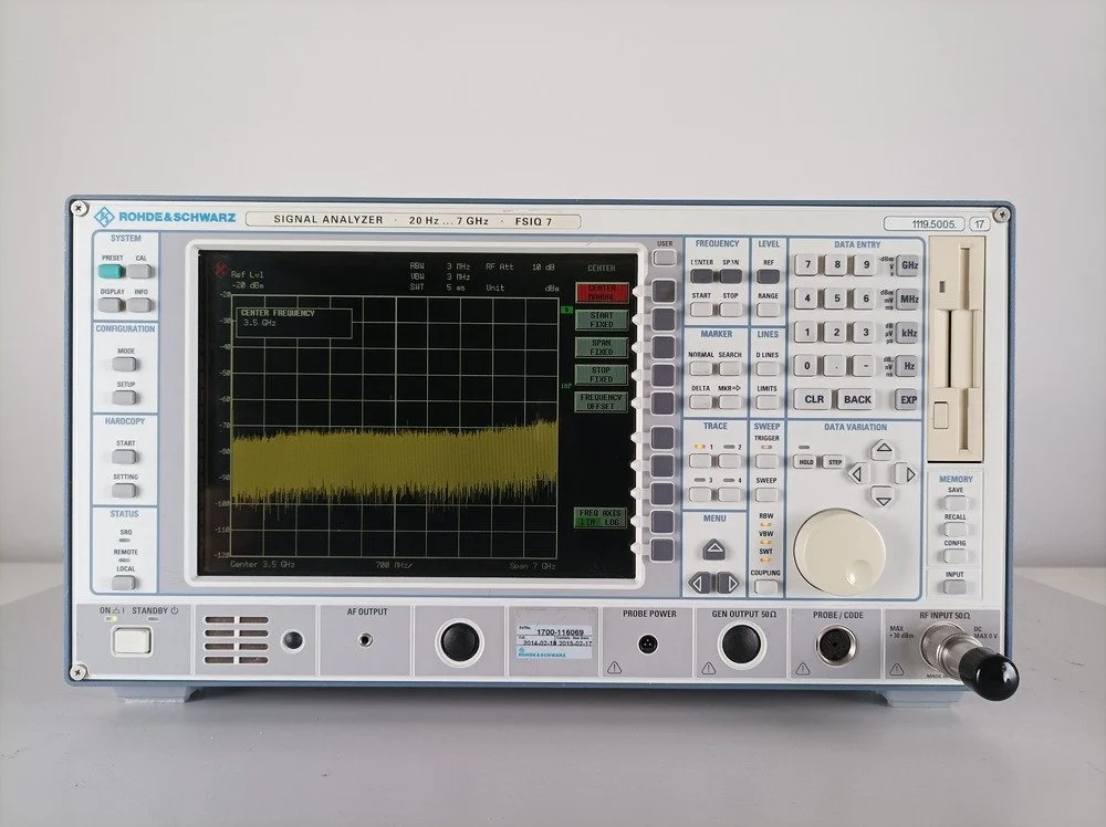 Rohde & Schwarz FSIQ 7, Signal Analyzer, 20Hz-7GHz #