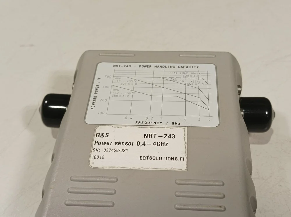 Rohde & Schwarz NRT, Power Reflection Meter + NRT-Z43 Directional Power Sensor