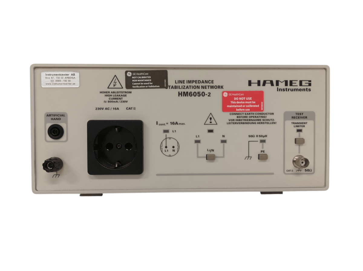 Hameg HM6050-2, Line impedance stabilization network #