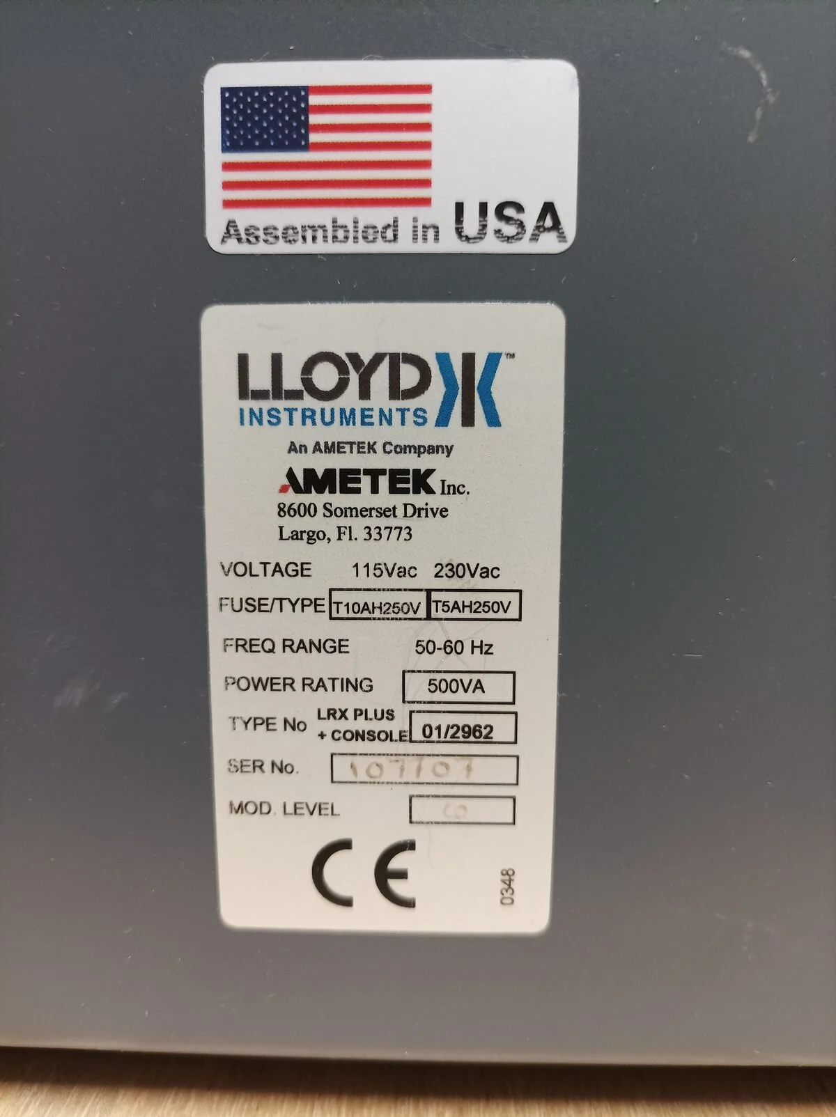 Lloyd LRX Plus, Tensile Tester, 10 N - 5000 N #