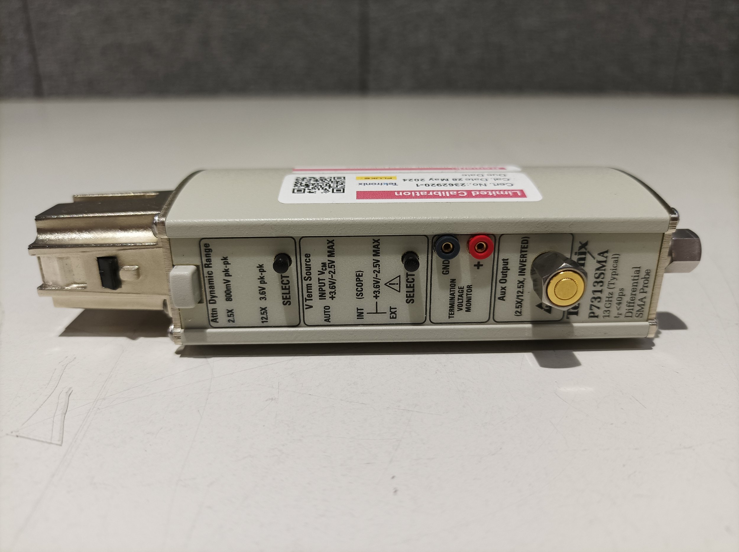 Tektronix P7313SMA, 13GHz Differential SMA Probe, Cal: 28.5.2024